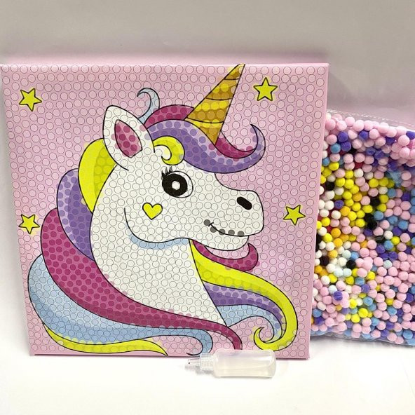 Ponpon Yapıştırma Seti Unicorn