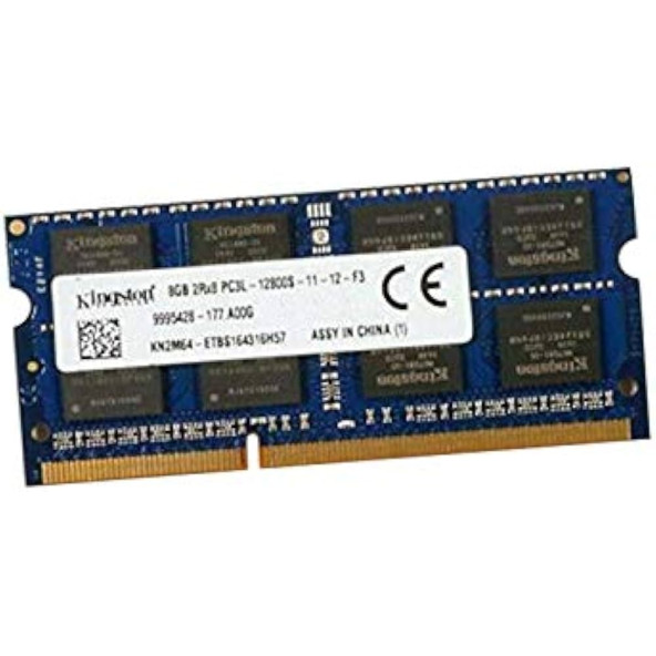 Kingston KN2M64-ETB SODIMM DDR3 PC3L-12800S RAM 1600MHz 2Rx8 1.35v CL11 8GB NOTEBOOK RAM BELLEK
