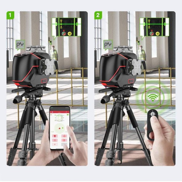 KOBB KBL36G 40 Metre Otomatik Hizalama Yeşil Lazer - Resim 7