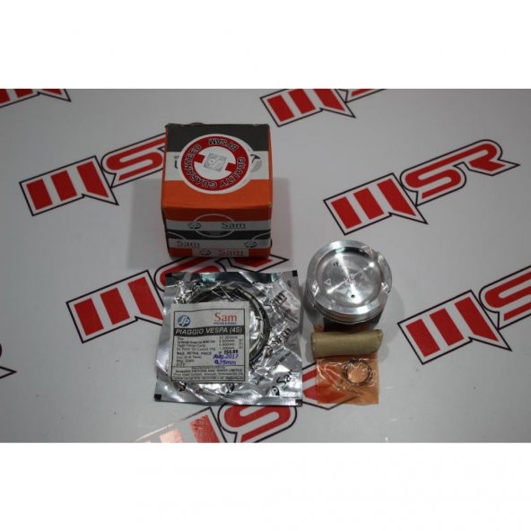 Vespa 4S Piston Sam 0.50 58.50 Mm 14 P Hindistan Değer 1-Değer 2 ürün görseli 1