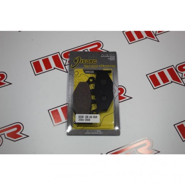 Suzuki Gsr 600 2006-2008 Disk Balata Arka Değer 1-Değer 2