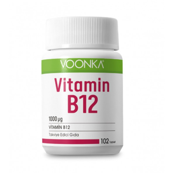 Voonka Vitamin B12 İçerikli Takviye Edici Gıda 102 Tablet