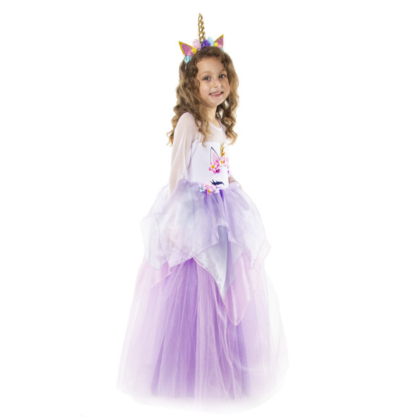 Unicorn Kostüm Unicorn Elbisesi Uzun Kollu Özel Üretim - 3