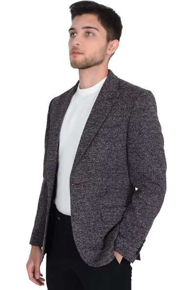 Cengiz İnler Sivri Yaka Portofino Erkek Ceket - 3