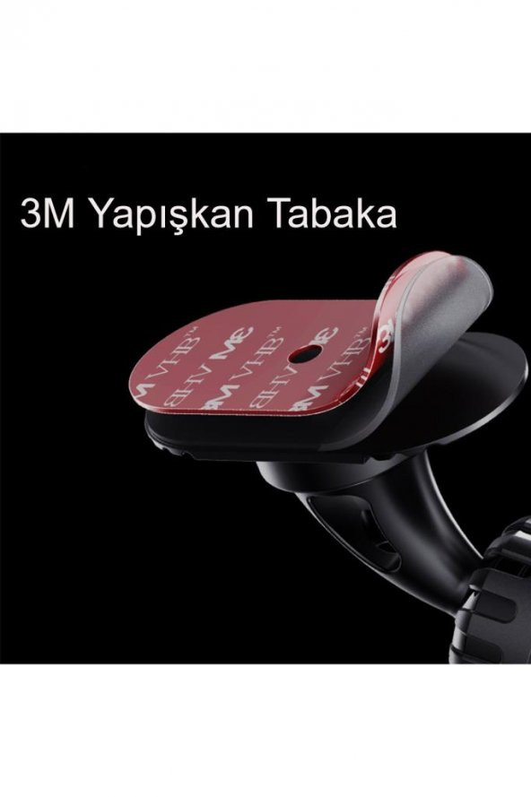 C153 Yapışkanlı/Izgara Klipsli Geçmeli Mıknatıslı Manyetik Magsafe Araç İçi Telefon Tutucu - 6