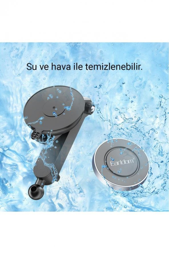 EH211 Vakumlu Ayarlanabilir Vantuzlu Manyetik Mıknatıslı Magsafe Araç İçi Telefon Tutucu - 3