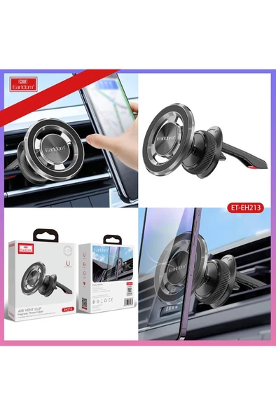 EH213 Izgara Klipsli Manyetik Mıknatıslı Magsafe Araç İçi Telefon Tutucu - 7