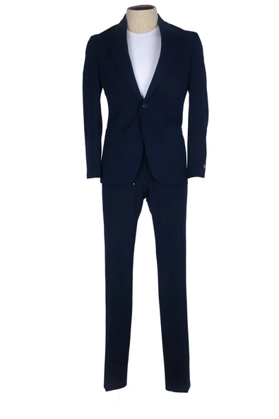Cengiz İnler Kırlangıç Yaka Lycra Slim Fit Erkek Takım Elbise - 3