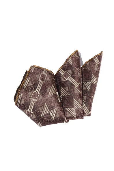Cengiz İnler Geometrik Desenli Mendilli Mikrofiber Erkek Kravat - 4