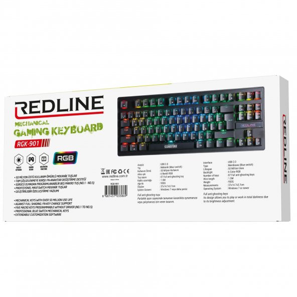 RGK-901 Mekanik Oyuncu Klavyesi (Legend Serisi) - 7