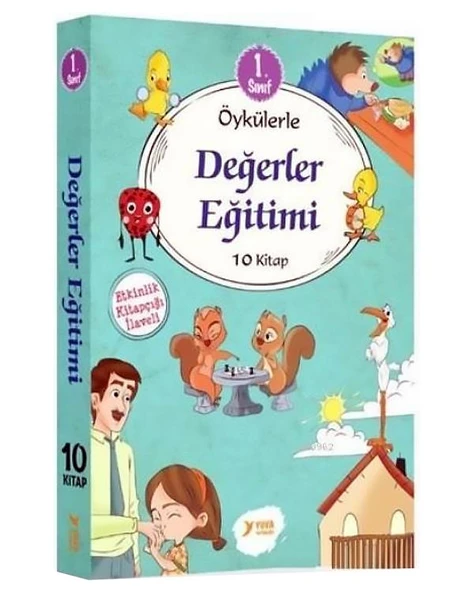 1. Sınıf Öykülerle Değerler Eğitimi Seti 10 Kitap