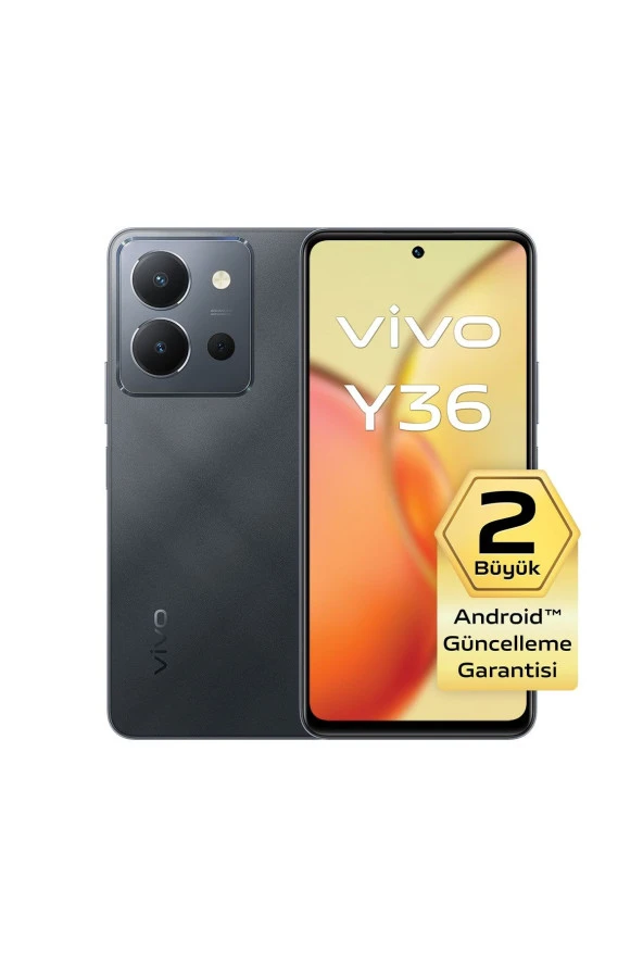 Y36 128 GB 8 GB Ram Meteor Siyahı Cep Telefonu (Vivo Türkiye Garantili)