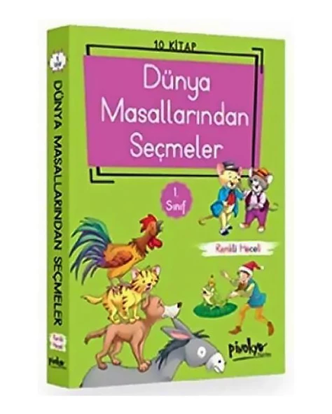 1. Sınıf Dünya Masallarından Seçmeler Seti 10 Kitap