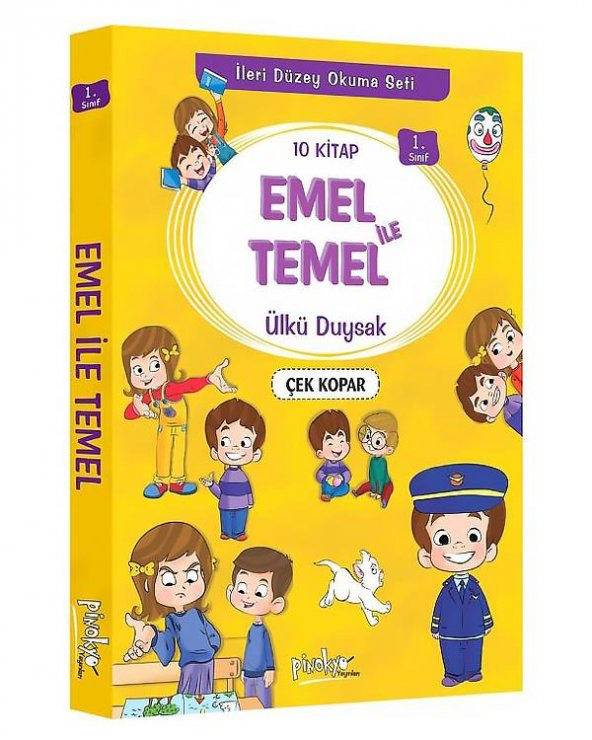 1. Sınıf Emel İle Temel Seti 10 Kitap