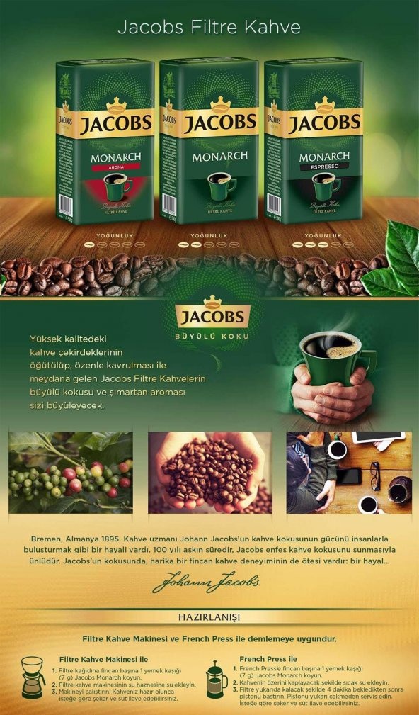 Mehmet Efendi Türk Kahvesi 250 gr + Jacobs Monarch Filtre Kahve 250 gr - 4