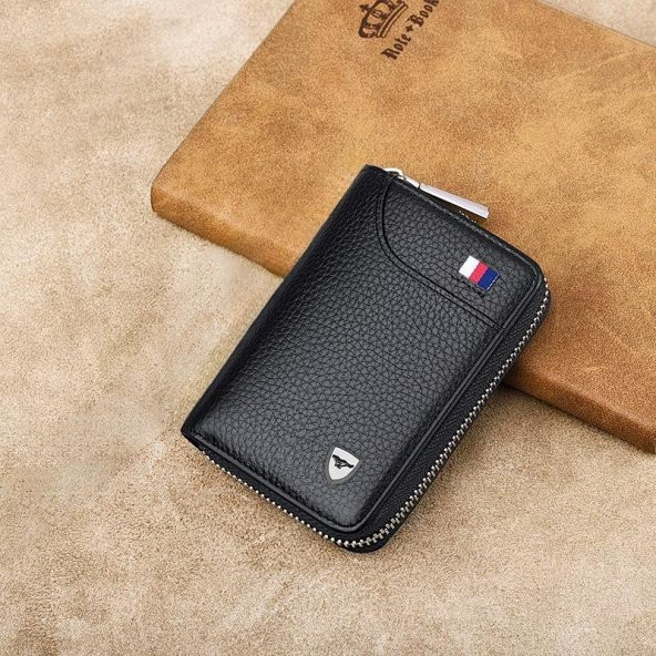 Septwolves Premium Seri Gerçek Deri-Kısa Erkek Cüzdan Kartlık - 4