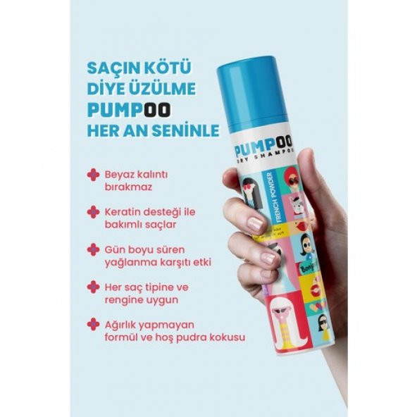 Pumpoo Dry Shampoo - French Powder 200 ml - 4