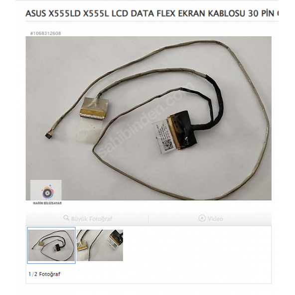 ASUS X555LD X555L X554L X554LD LCD DATA FLEX EKRAN KABLOSU