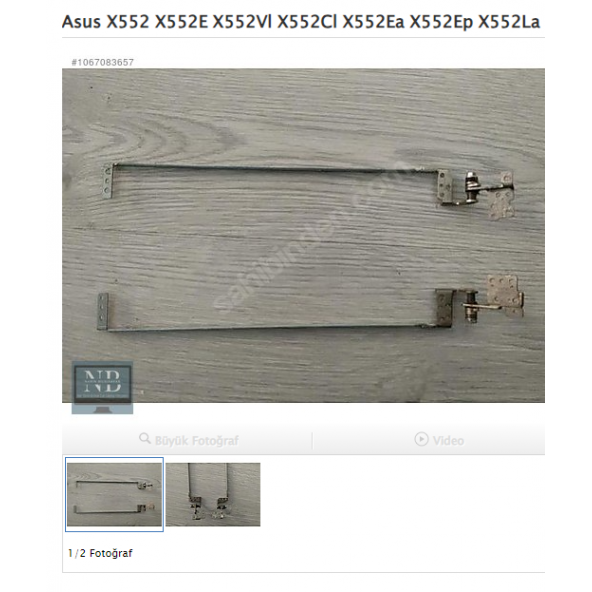 Asus X552 X552E X552Vl X552Cl X552Ea X552Ep X552La Menteşe