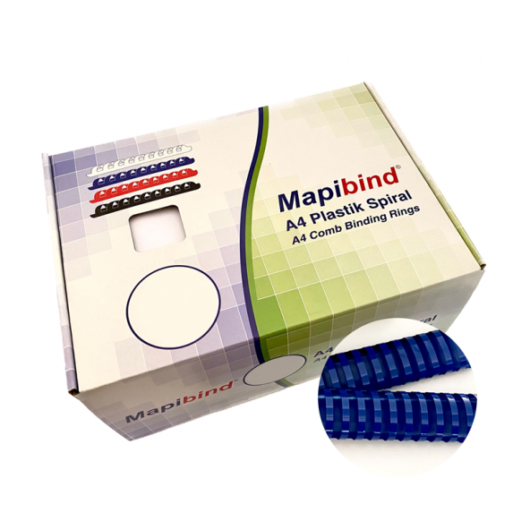MAPİBİND 51MM PLASTİK SPİRAL LACİVERT50 AD