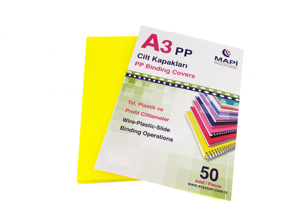 550MİC.A-3 PP KAPAK.F.SARI  50