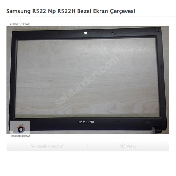 Samsung Np R522 Bezel Ekran Çerçevesi