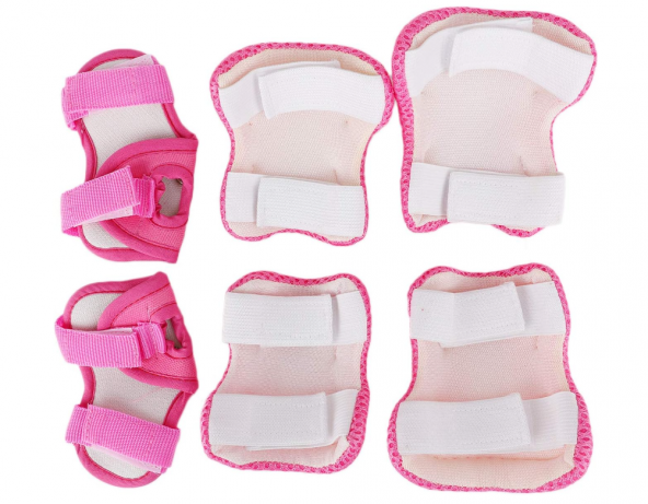 TEX ÇOCUK DİZLİK DİRSEKLİK SET   - PEMBE-BEYAZ - 3
