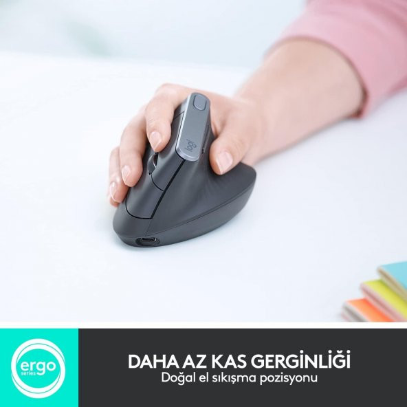 Logitech MX Vertical Advanced Ergonomic Ergo Mouse - 3