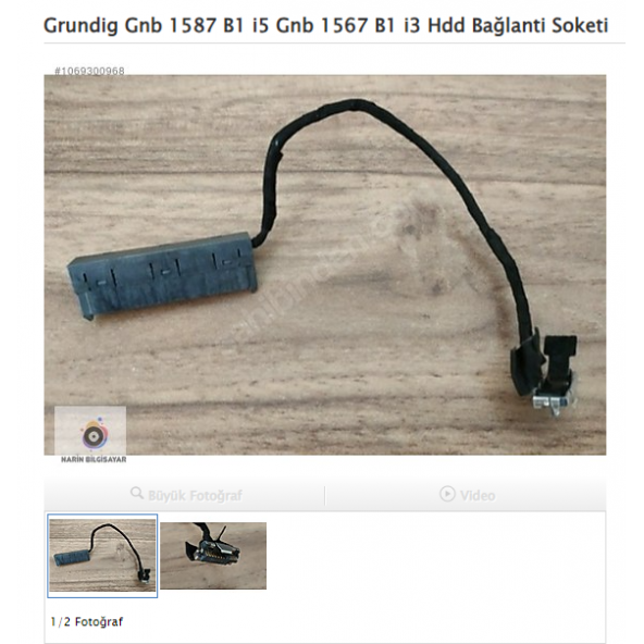 Grundig Gnb 1587 B1 i5 Gnb 1567 B1 i3 Hdd Bağlanti Soketi