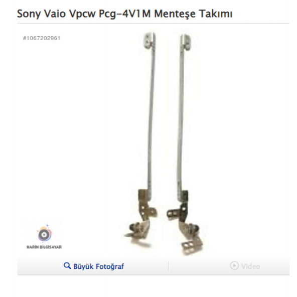 Sony Vaio Vpcw Pcg-4V1M Menteşe Takımı