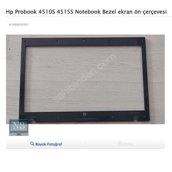 Hp Probook 4510S 4515S Notebook Bezel ekran ön çerçevesi ürün görseli 1