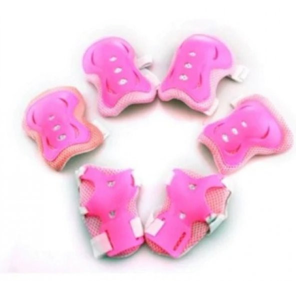 TEX ÇOCUK DİZLİK DİRSEKLİK SET   - PEMBE