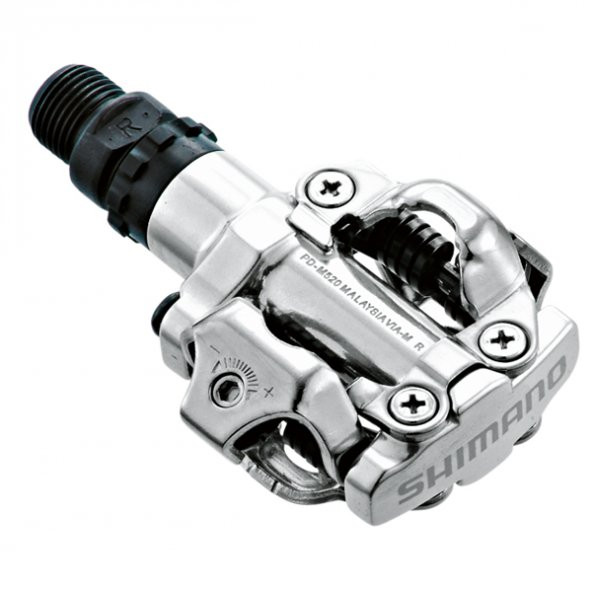 SHIMANO Pedal SPD w/ Kal SM-SH51 PD-M520 Gümüş+SH51 KAL DAHİL