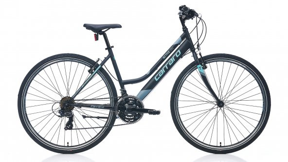 28J CARRARO ACTIVE 282 BAYAN ŞEHİR BİSİKLETİ - SİYAH TURKUAZ -40