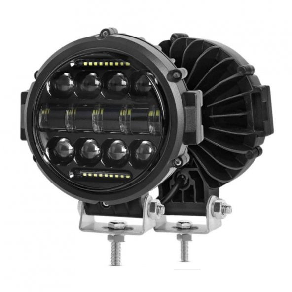 Offroad Angel Adaptif 15 led 96w Çalışma Lambası Yuvarlak Sis - 2