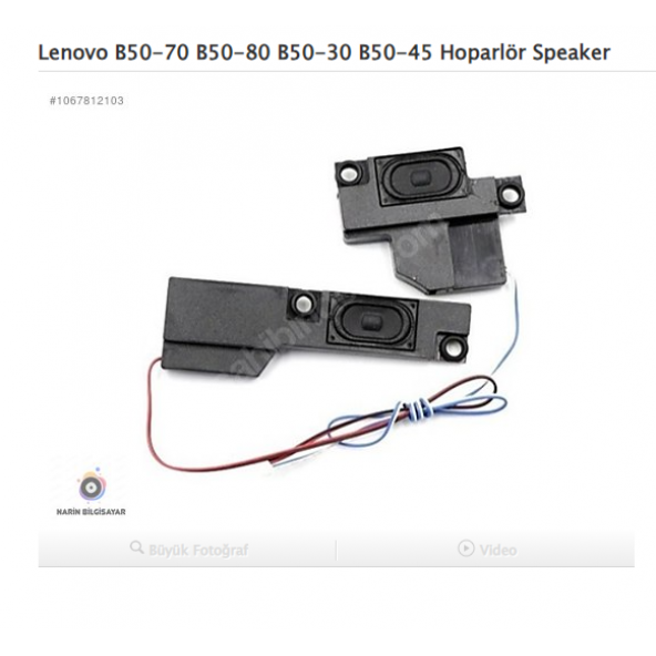 Lenovo B50-70 B50-80 B50-30 B50-45 Hoparlör Speaker