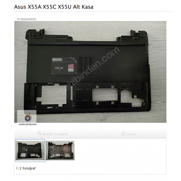 Asus X55A X55C X55U Alt Kasa