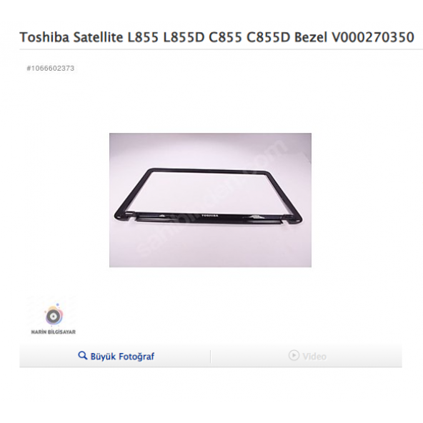 Toshiba Satellite L855 L855D C855 C855D Bezel V000270350