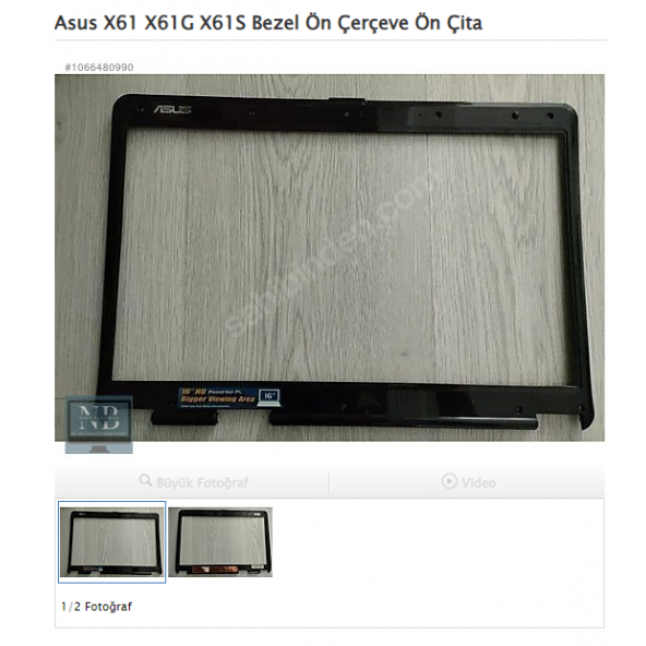 Asus X61 X61G X61S Bezel Ön Çerçeve Ön Çita