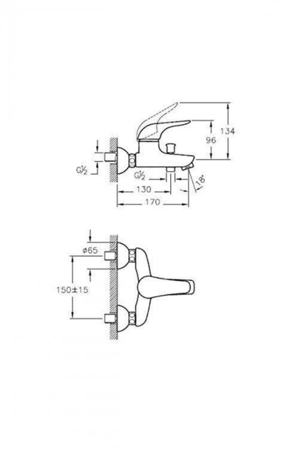 Ares Banyo Bataryası Armatürü A41617 - 2