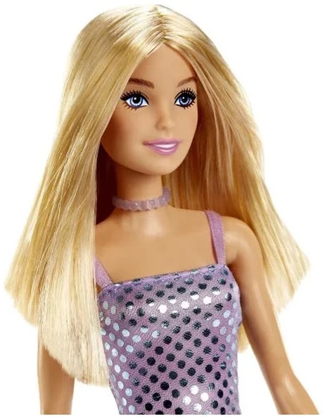 Barbie Pırıltılı Bebekler Mor Elbise T7580 HJR93 Lisanslı Ürün - 3