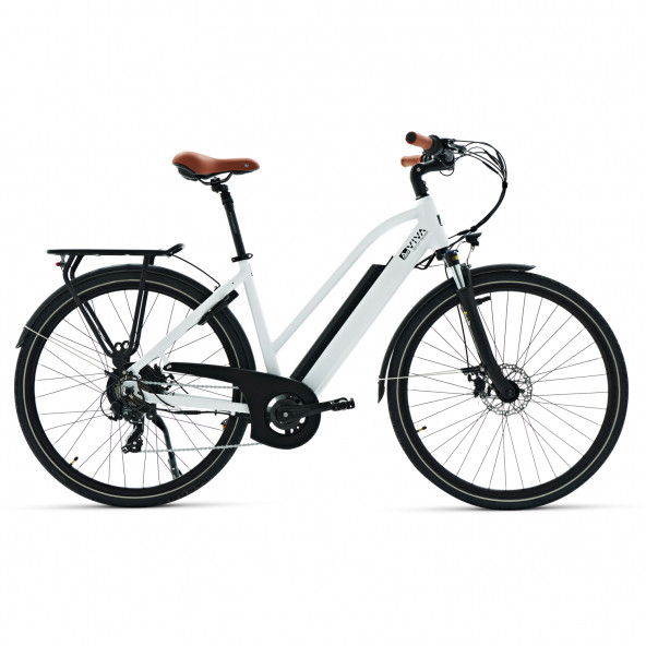 Elektrikli Bisiklet B15, Pedelec Beyaz,  Extra Güçlü 36V 14.0Ah ASPILSAN Batarya, 28" - 3