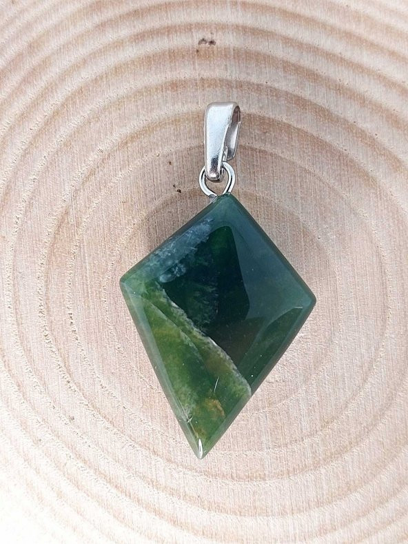Hin Akik Taşı Ok Ucu Şekilli Kolye Ucu (42675) - Resim 3