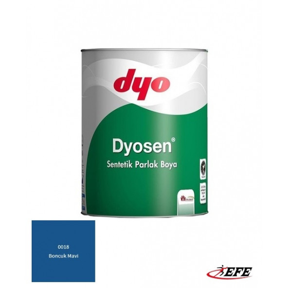 DYO Dyosen 0,75 Lt Boncuk Mavi 0018 Sentetik Parlak Boya