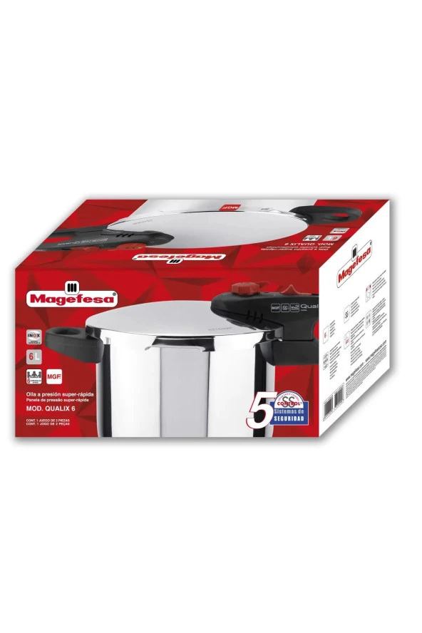 MAGEFESA QUALIX 6LT DÜDÜKLÜ TENCERE - 7