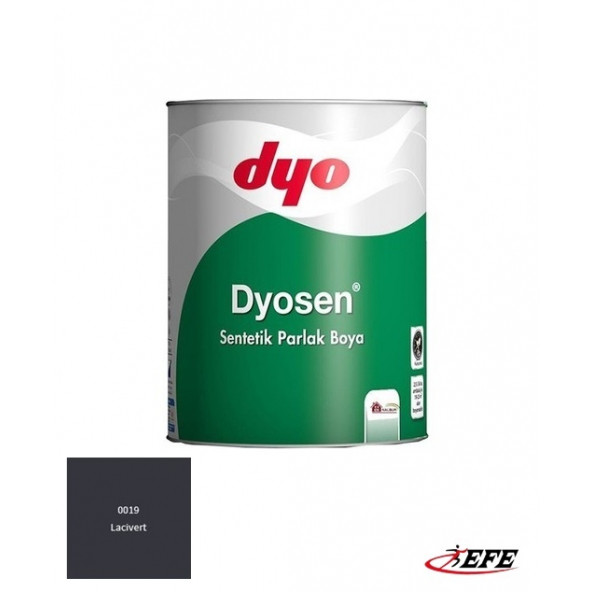 DYO Dyosen 0,75 Lt Lacivert 0019 Sentetik Parlak Boya