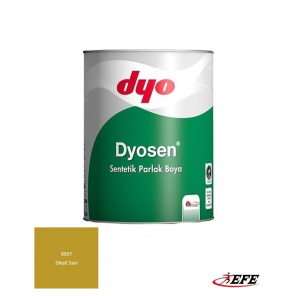 DYO Dyosen 0,75 Lt Oksit Sarı 0007 Sentetik Parlak Boya