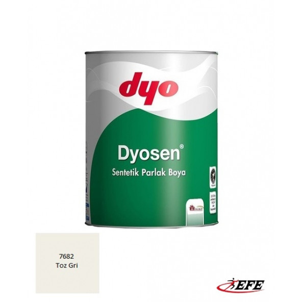 DYO Dyosen 0,75 Lt Toz Gri 7682 Sentetik Parlak Boya