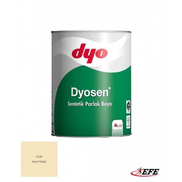 DYO Dyosen 0,75 Lt Yeni Fildişi 1126 Sentetik Parlak Boya