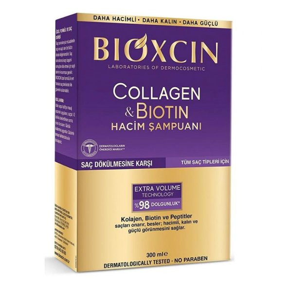 Bıoxcın Collagen Bıotın Şampuan Tüm Saç Tipleri 300 Ml